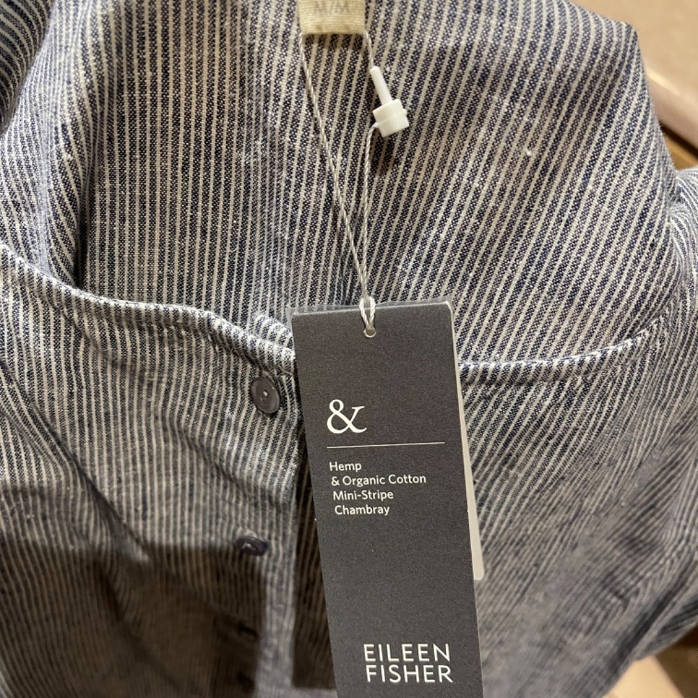Eileen Fisher Gray Button-Down Dress - Picture 7 of 11